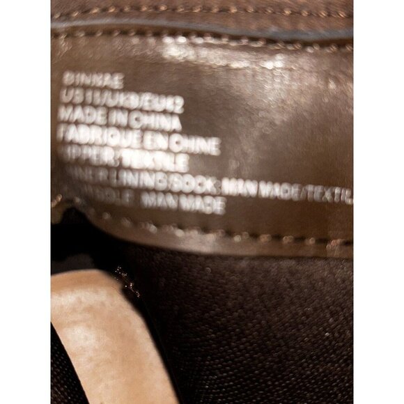 Just Fab Brianne Faux Leather Chunky Heel Ankle Brown Bootie Women 11M Pull On - Picture 8 of 9